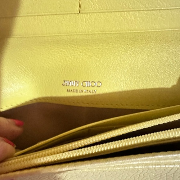 Jimmy Choo Yellow Star-Studded Leather Wallet
Authentic - Picture 9 of 10